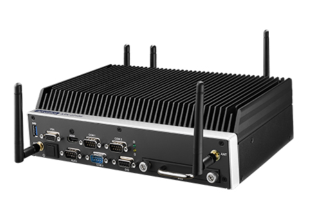 Fanless Embedded Rail-certified PC, Core i5-6442EQ 1.9G, 2HDMI